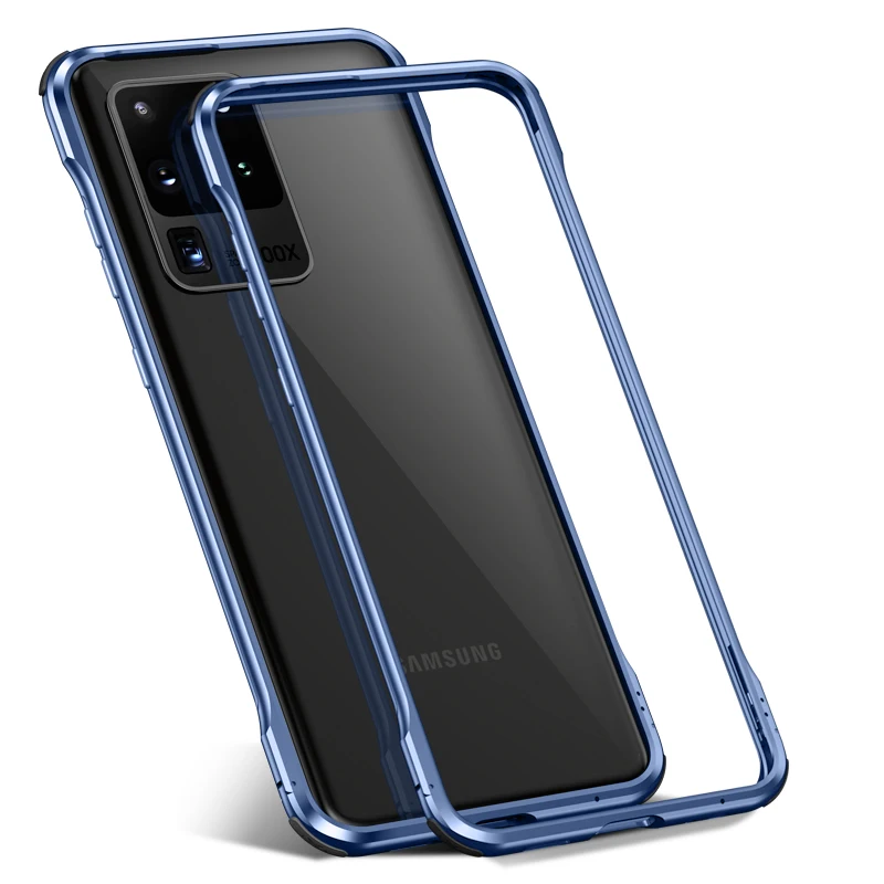 For Samsung Galaxy S20 Plus Case S20ultra Bumper Metal Aluminum Frame Cover for Samsung Galaxy S20 Ultra Airbag Shockproof Case For Samsung Galaxy S20 Plus Case S20ultra Bumper Metal Aluminum Frame Cover for Samsung Galaxy S20 Ultra Airbag Shockproof Case