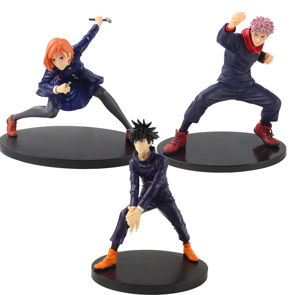 4Pcs/Set 6-9 Anime Jujutsu Kaisen Figura Itadori Yuji Gojo Satoru Kugisaki  Nobara Q Versão PVC Figuras De Ação Modelo Doll Toys Kids Gifts