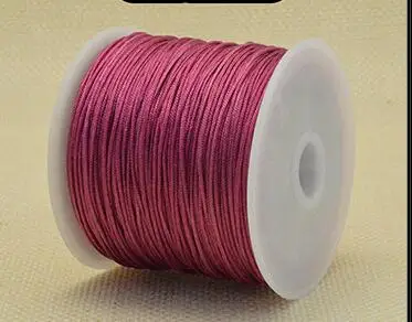 1Roll 0.8 1 1.5 mm Nylon Cord Thread Chinese Knot Macrame Cord Bracelet Braided String DIY Tassels Beading String Thread Jewelry 