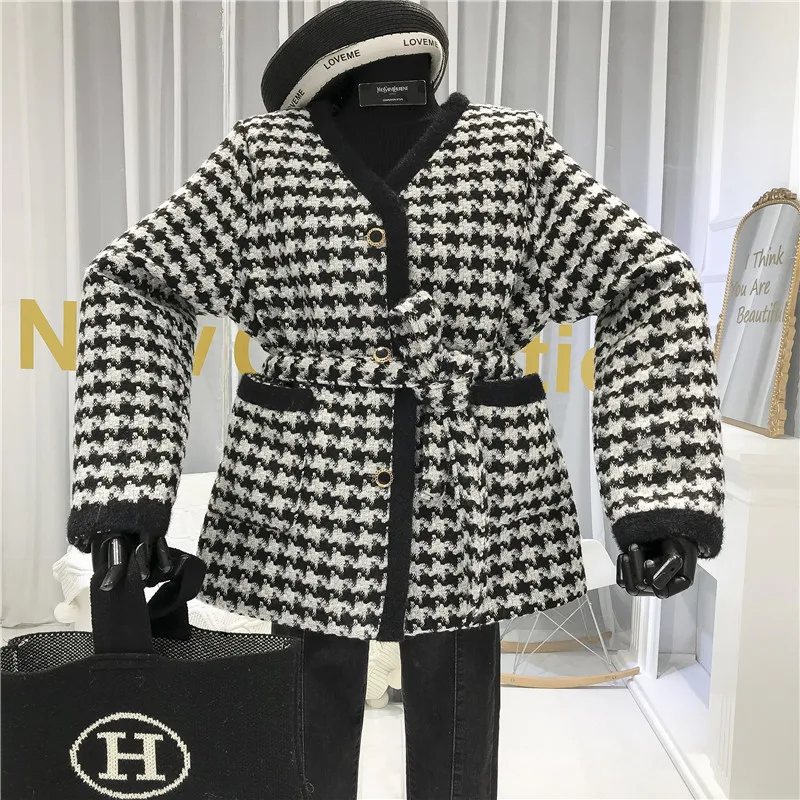 Abrigos Mujer Invierno, женская зимняя одежда, однобортная, толстая, с принтом, Женская куртка, пальто и куртки для женщин, корейский стиль