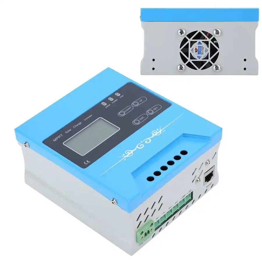 JN MPPT MINI 10A 20A 30A контроллер солнечного заряда DC12V 24V 48V 96V ЖК регулятор дисплея PV
