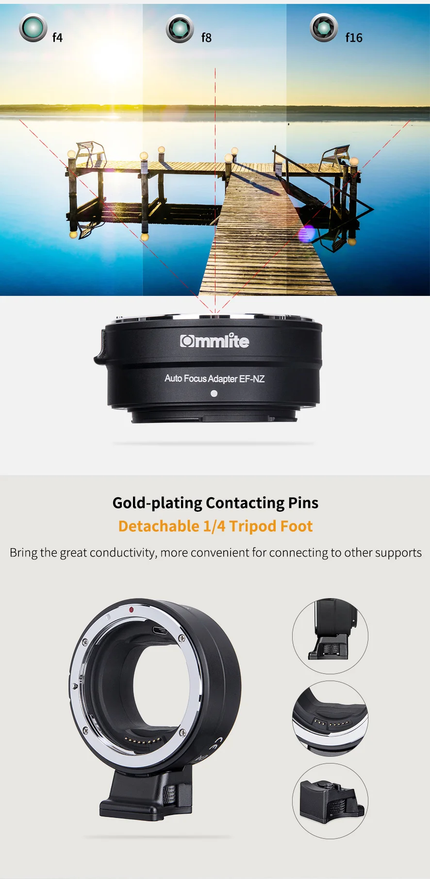 Commlite объектив адаптер CM-EF-NZ автофокусом AF переходное кольцо для Canon EF EF-S объектив для Nikon Z Mount беззеркальная камера Z6 Z7 EF-NZ
