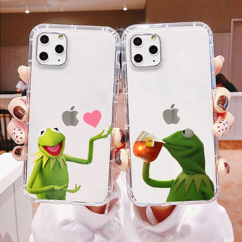 Забавный милый чехол для телефона kermit the frog memes iPhone 11 pro XR 6 6S 8 7 Plus 4S 5 5S X XS MAX из ТПУ