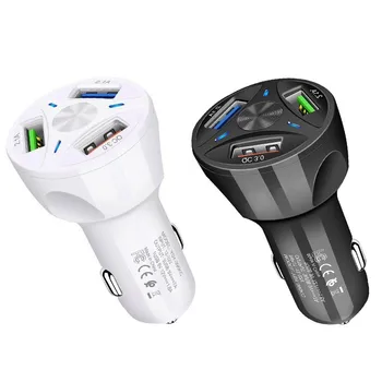 

3 Ports Usb Fast Charger Adapter Universal Motorcycle Car Truck Boat Adapter Socket For Phone Tablet Gps