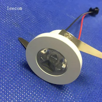 

10pcs Dc12v White Room Light Mini 1w Led Cabinet Light Aluminum Alloy 360 Degree Rotatable Spot For Showcase Cabinet Display