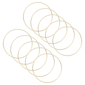 

Healifty 10PCS Round Rings Durable Practical DIY Metal Ring for Crafts Mandalas Gifts Dreamcatcher