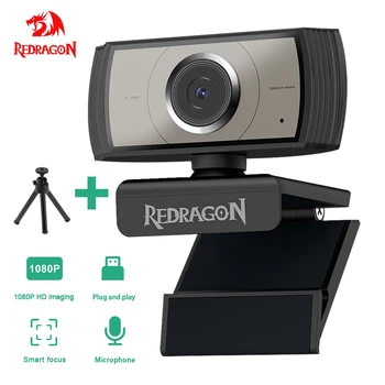 REDRAGON GW900 APEX USB HD Webcam autofocus Built-in Microphone 1920 X 1080P 30fps Web Cam Camera for Desktop Laptops Game PC 1