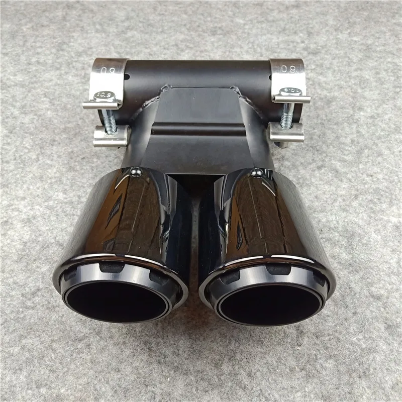 1 Piece Glossy Black Stainless Steel Muffler Tip For Porsche 718 Car Accessories Silver Tailpipe Exhaust pipe | Автомобили и