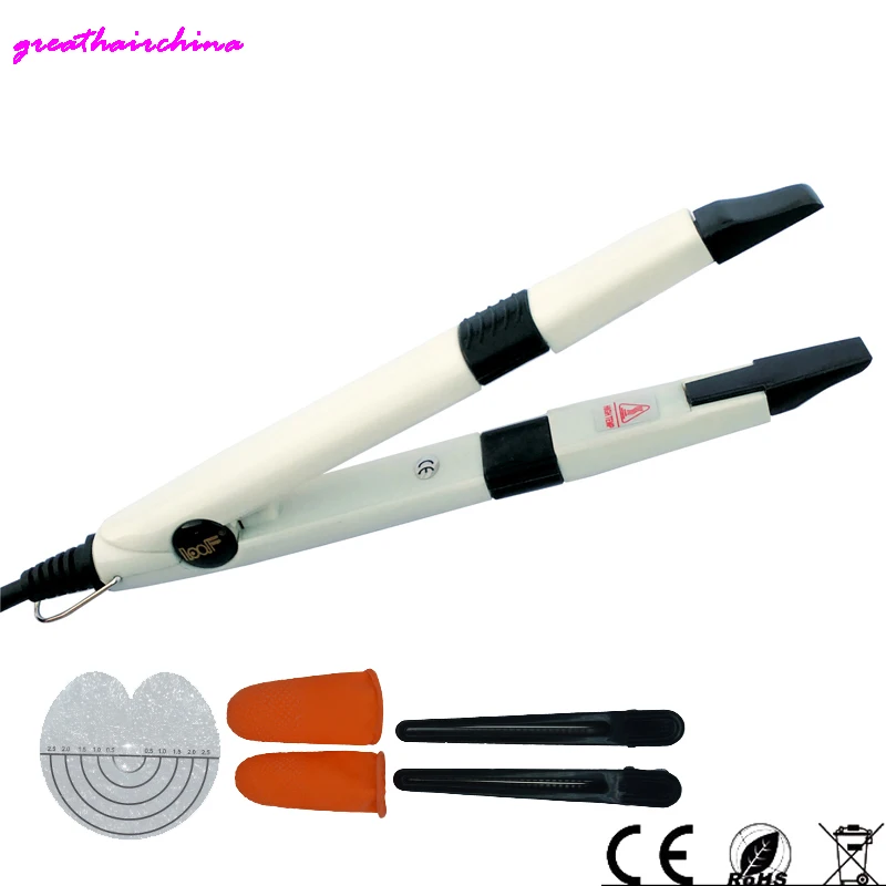 Newest Fashion Professional Mini LED Temp Control Hair Extension Iron Heat Keratin Fusion Connector Tools Hairdress 1 Pieces hair extension tool