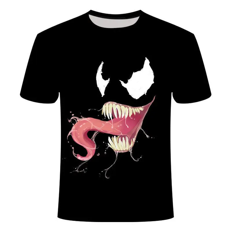 

2019 Trend Black Venom Man Short Sleeve New 3d Printing tshirt Cool and creative t-shirt streetwear tops mens tee shirts