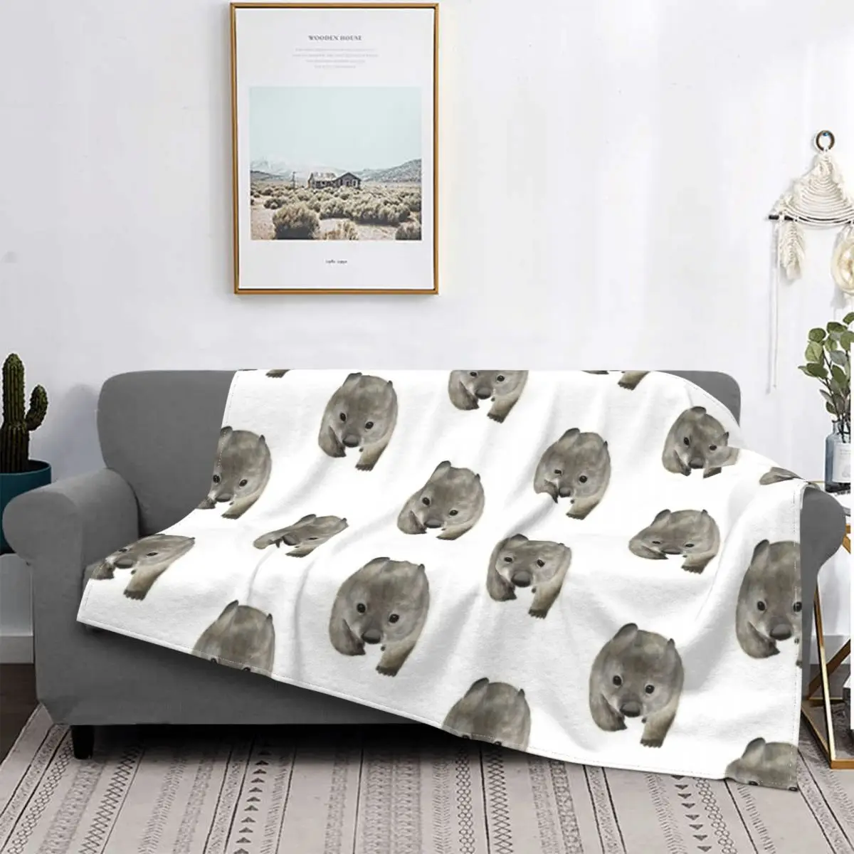 Одеяло Cuddles Wombat покрывало для кровати плед муслиновое детское одеяло с капюшоном