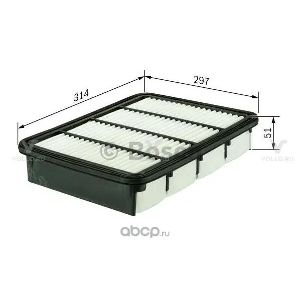 F026400296 BOSCH ВОЗДУШНЫЙ ФИЛЬТР
