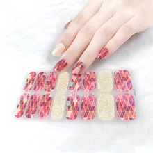 2021 New Arrival Patterned Full Cover Nail Art Stickers Self Adhesive Decorated Nail Tape Special Simple Nails Accessories