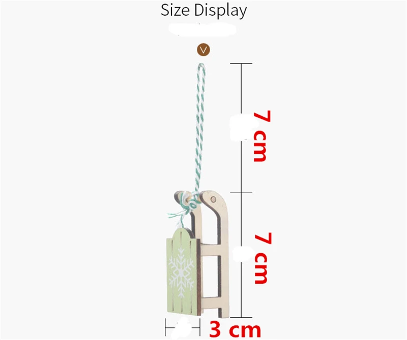 Рождественские украшения, деревянная Лыжная посылка, подвесная одежда, шапка, сани, елочные украшения, все для нового года AF214