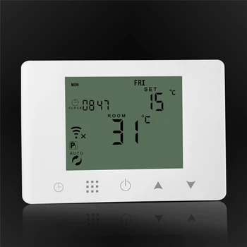 

MoesHouse Wireless Wifi Smart Thermostat For Gas Boiler Temperature Controller USB Battery Powered Works with Google Home Alexa