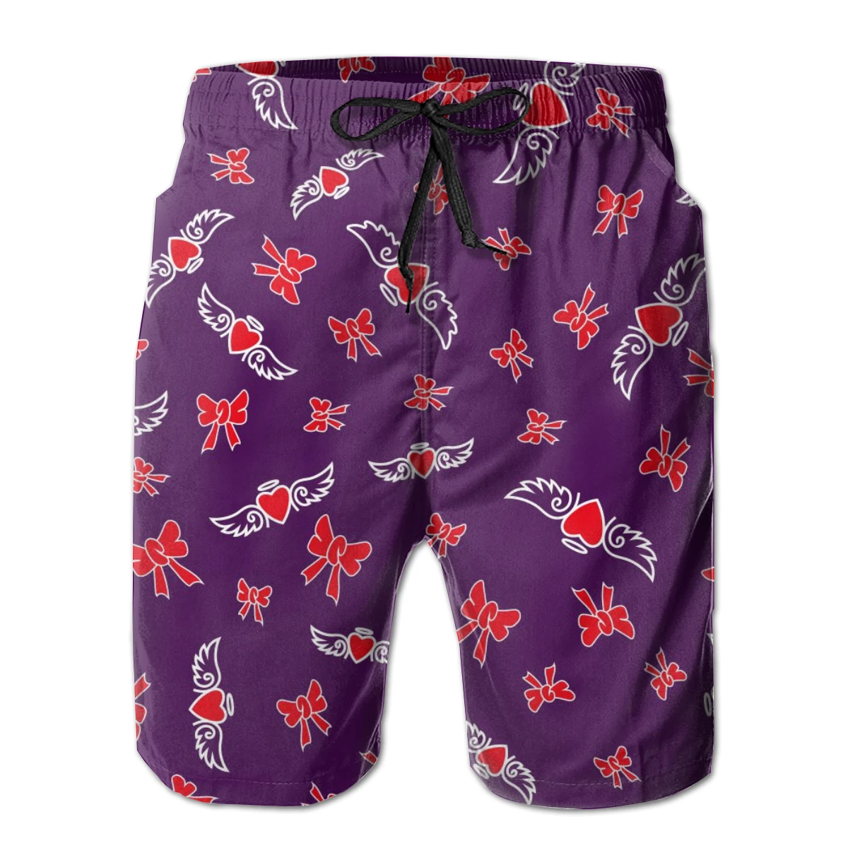 Мужские плавательные шорты одежда для плавания мужские плавки с красным сердцем