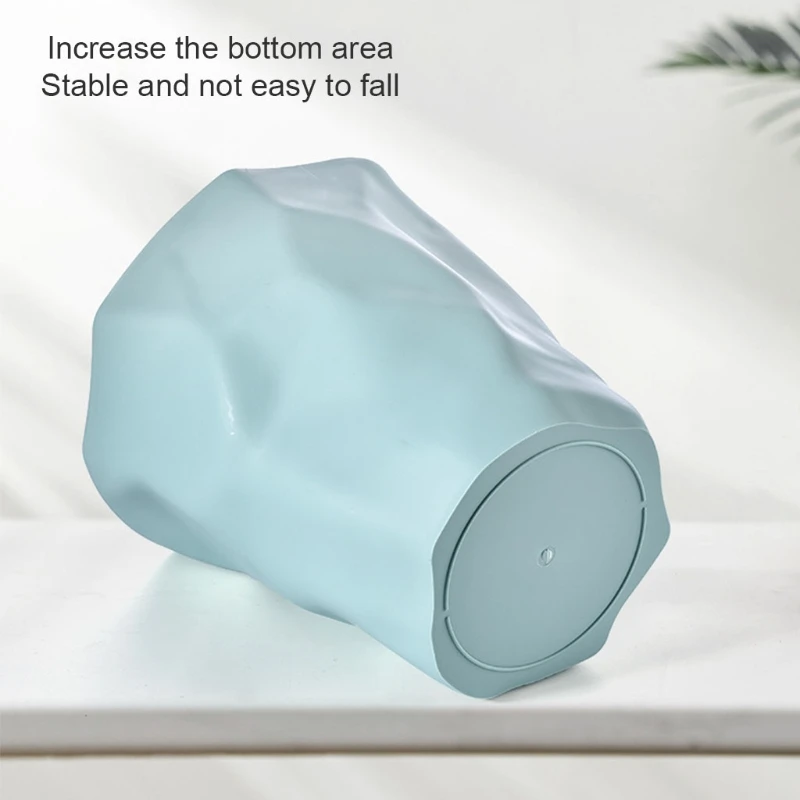 Nordic Style Irregular Plastic Garbage Bin Food Waste Basket Flower Pot Organizer desktop trash can trash can