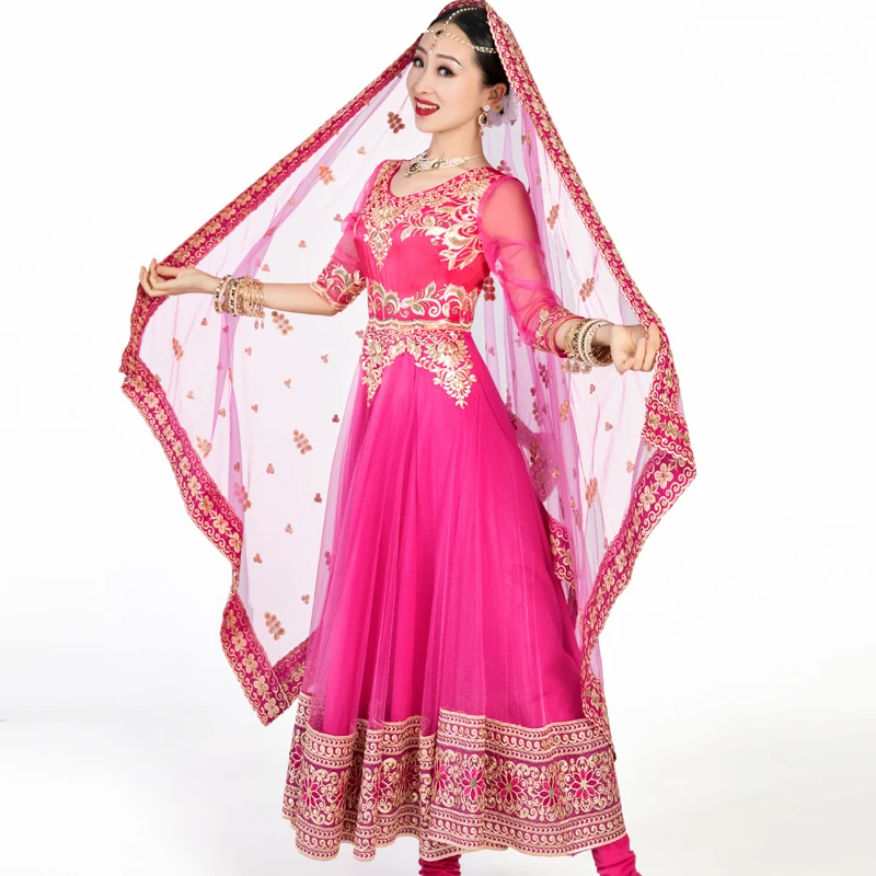de ropa India mujer, vestido de baile de Anna, estilo étnico, Nepal, Pakistán, bordado, bronceador|Vestidos| - AliExpress