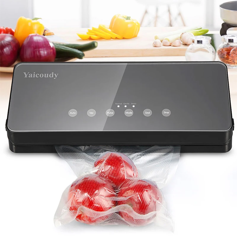 1pc Food Sealer Vacuum Sealer, Vacuum Sealer Machine Automatic Pulse Air  Sealing for Dry Moist Food 15 Bags Starter Kit
