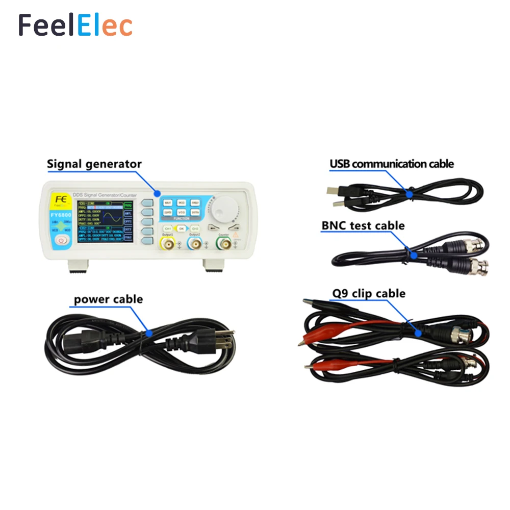 Feeltech FY6800 60 генератор сигналов прямой цифровой синтез частоты