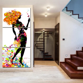 

Sexy woman abstract painting body art prints canvas print poster living room bedroom aisle home decoration frameless