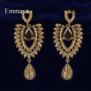 

Emmaya Revivalism Series Ingenious Decorative Pattern In Dinner First Choice For Female Charming Zirconia Earring Fashion Trend