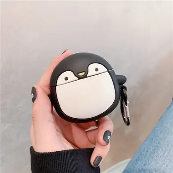 

Anti-slip Silicone Case Little Penguin Pattern Protective Cover for FreeBuds 3