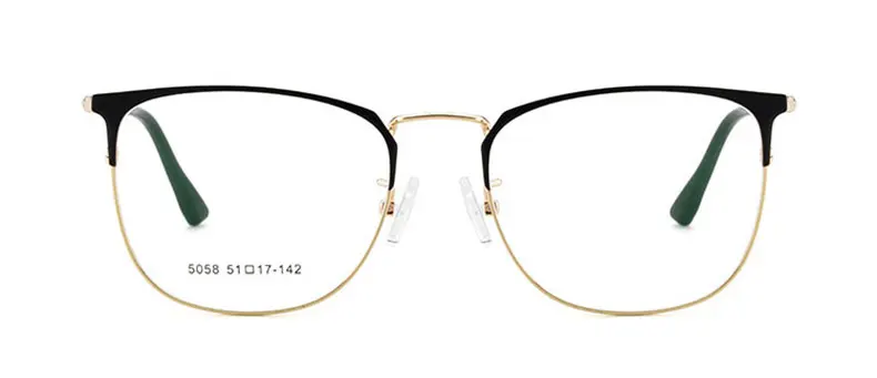 Full Rim Square Shape Alloy Men Eyeglasses Frame Prescription Man Eyewear Rx-able Glasses Spectacles Frame 5058