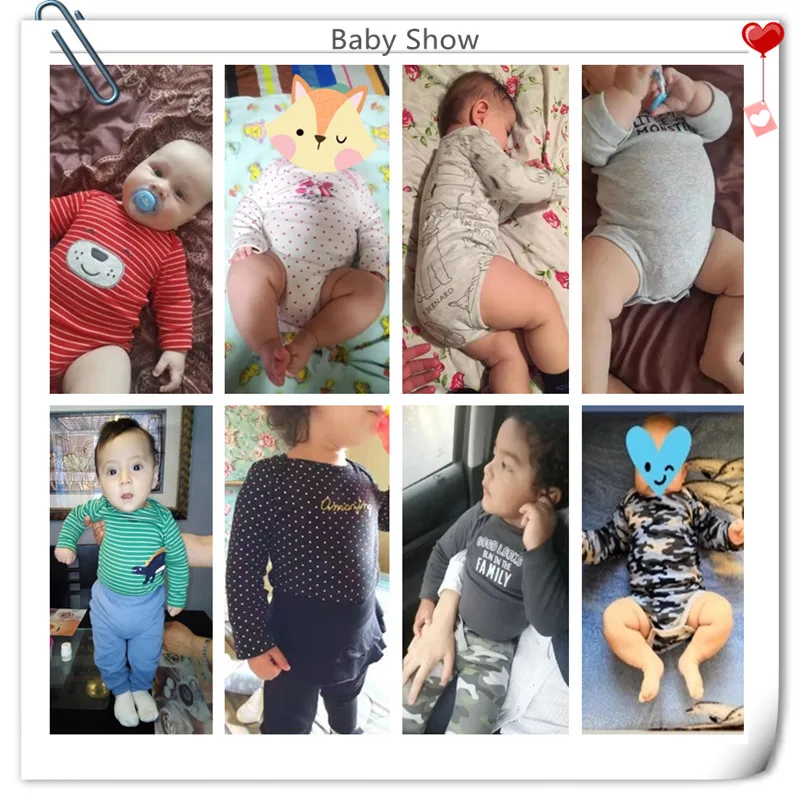 5PCS/LOT Cotton Baby Bodysuits Unisex Infant Jumpsuit Fashion Baby Boys Girls Clothes Long Sleeve Newborn Clothing Set cotton romper,baby bodysuit,summer jumpsuit,baby clothing,baby jumpsuit