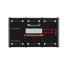 RCHARLANCE S7 зарядное устройство мини 1S зарядное устройство 6x4,35 Вт LiPO/LiHV зарядное устройство с микро MX mCPX для радиоуправляемого дрона вертолета