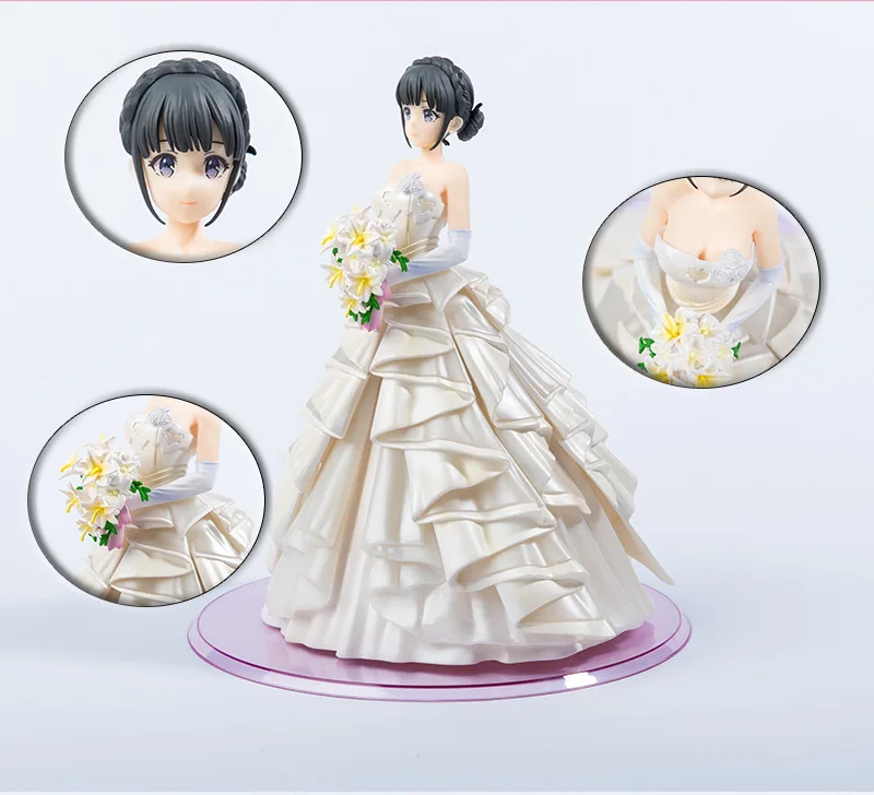 Youth Pig Guy Makinohara Shoko Sexy Girls Wedding Dress Ver Pvc Model Figure Toys 22cm Aliexpress