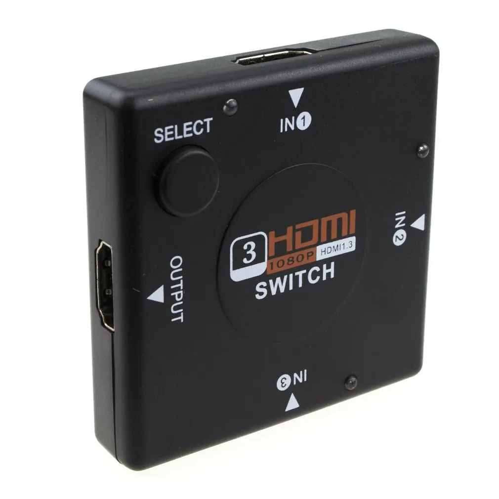 Hdmi Mini Switcher 3 устройства в 1 переключатель телевизора 3 варианта селектора 1080P 3 в 1 выход Hdmi сплиттер Поддержка 3D