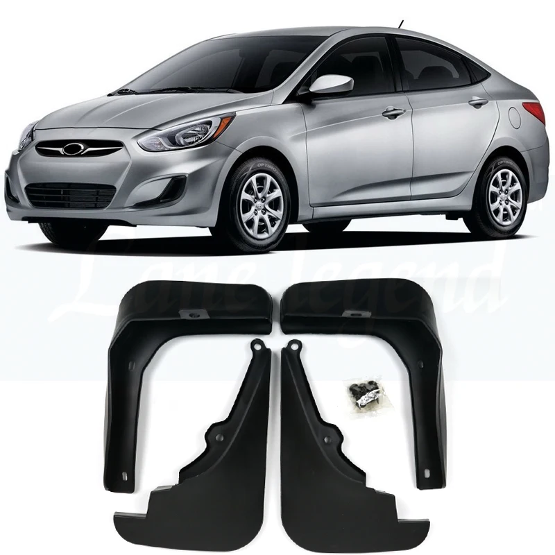 OE стиле литые Брызговики для hyundai Accent hyundai Solaris 2011- Брызговики ограничители Брызговики 2012 2013 для укладки волос