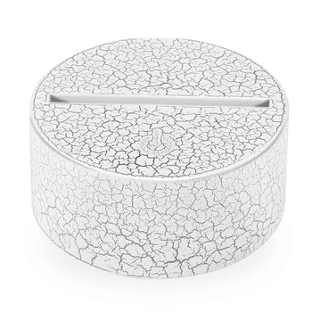 

Lamp Holder Luminous Remote Control Function Night Light Light Base Romantic Crack Pattern