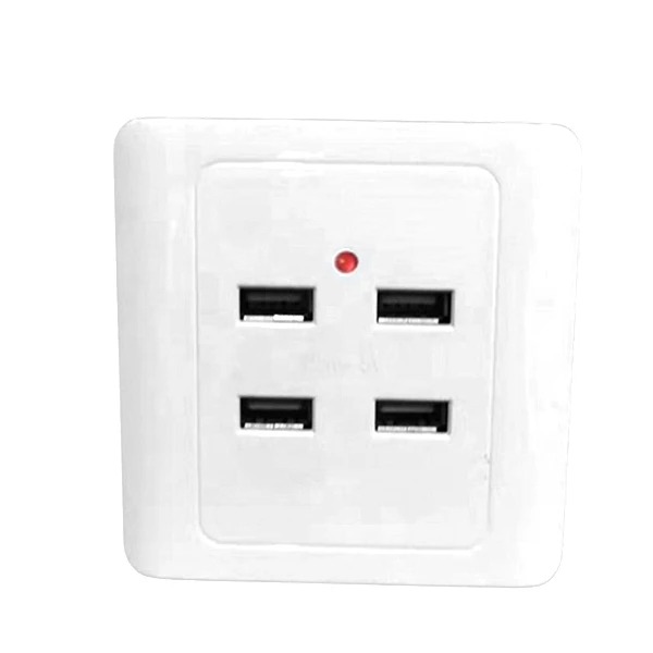 4 порта USB электрическое зарядное устройство розетка панель питания адаптер