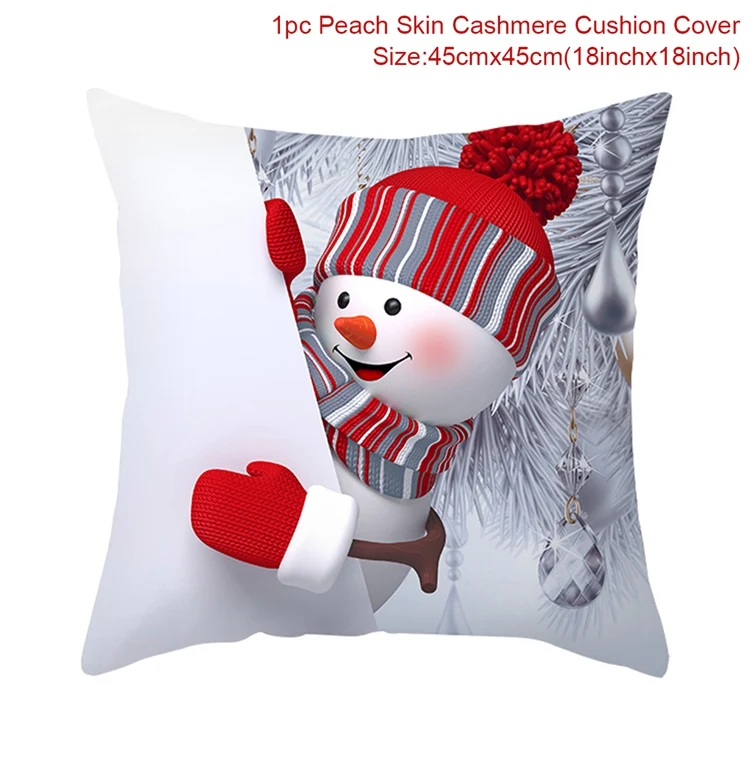 2021 Merry Christmas Gloves Pillow Case Cute Cushion Cover Home Sofa Decor New 