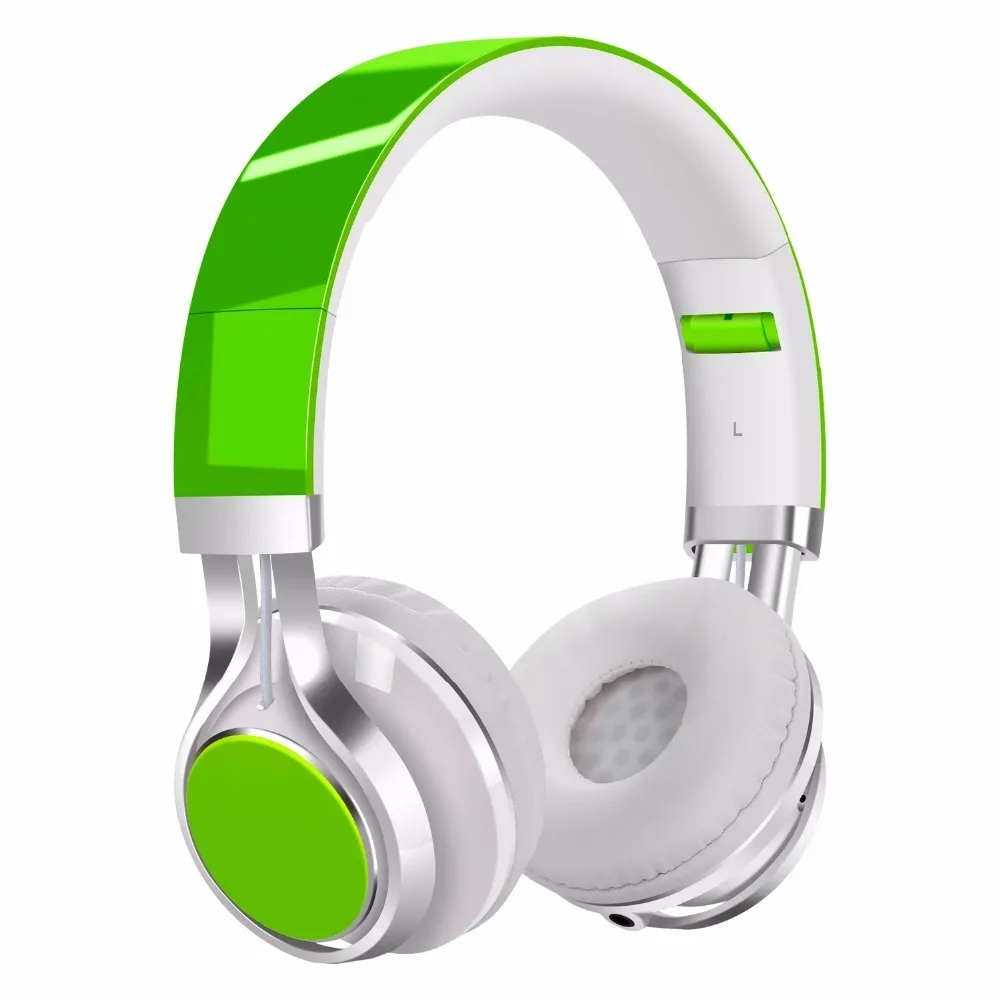Green without box HIFI игровая гарнитура EP16S 3,5 мм Проводные Складные стерео Наушники Накладные наушники большие наушники для телефона подарок для мальчика Музыкальная гарнитура наушники - Цвет: Green without box