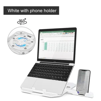

Laptop Stand 360° Rotation Foldable Heat Dissipation Computer Cooling Rack Suitable For office Home office