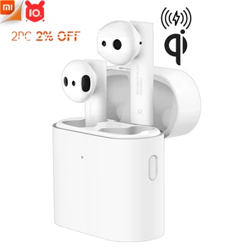 

Xiaomi Air 2s Wireless Charging Low Lag Mode Synchronous Link TWS Bluetooth Headset Earphone Comfy 14.2mm 2 Mic ENC Tap Control