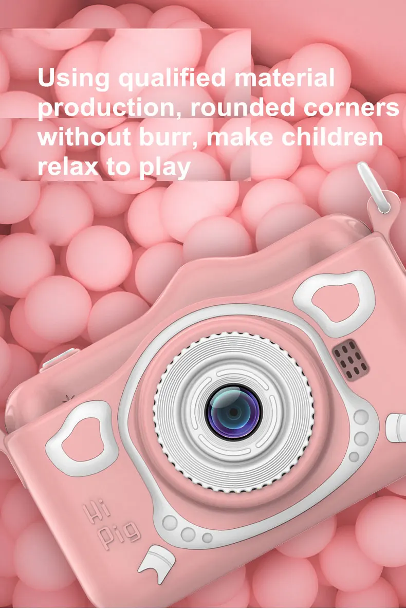 Children's Digital Camera 3.5 inch HD Screen Front And Rear Dual Camera Kids Photo Video Toy Camera Birthday Gift For Boys Girls