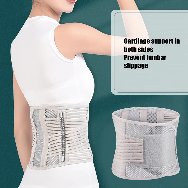 

Unisex 1 Piece of Lumbar Support Belt Health Therapy Breathable Back Spine Support Lumbar Lumbar Disc Herniation Pain Relief