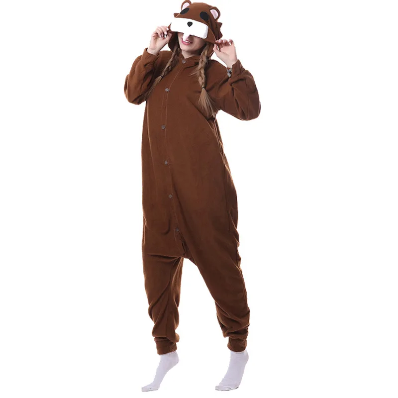 Единорог пижамы животных Onesie для женщин мужчин пижамы взрослых мультфильм вечерние Cospaly зимние пижамы костюм пуговицы комбинезоны