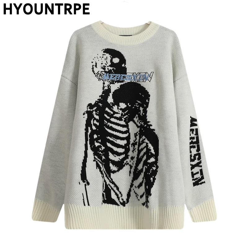 skeleton sweater mens