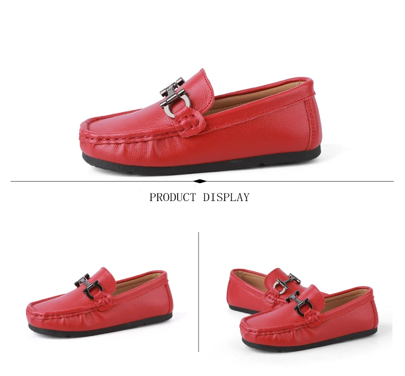 2020 Spring Genuine Leather Kids Shoes for Boys Flats Mocassins Fashion Soft Children Shoes For Boy Girls Casual Flat Slip On Loafers (7)