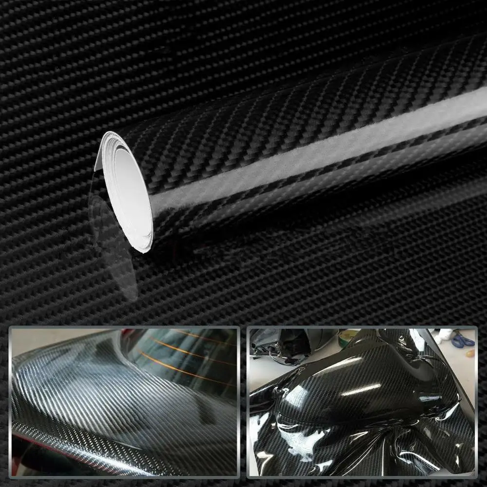 60X150 см 5D глянцевая виниловая пленка из углеродного волокна для стайлинга автомобилей, аксессуары для стайлинга автомобилей и мотоциклов, внутренняя пленка из углеродного волокна