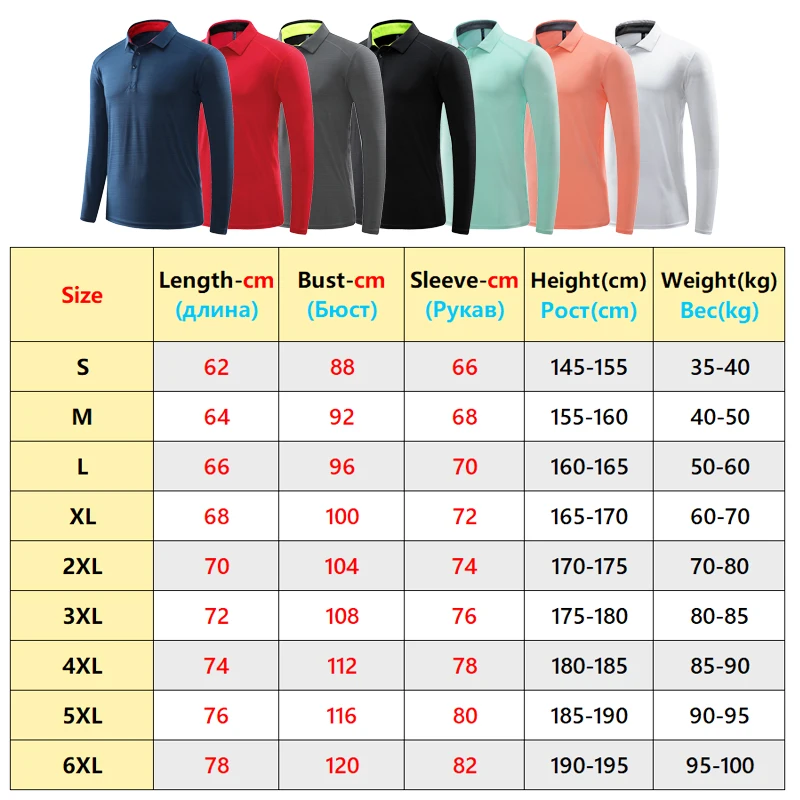 Men Fitness Long Sleeve Quick Dry Tennis Golf Shirt Bodybuilding Workout Long Top Casual Man Running Sportswear