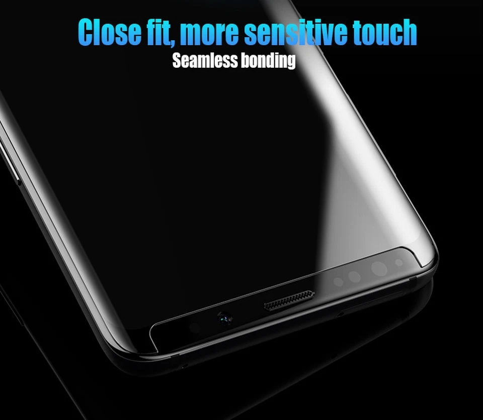 Полное покрытие изогнутый Жидкий Клей закаленное стекло для samsung Galaxy S9 S8 Plus S10 S7 Edge Note 8 9 10 Защитная пленка для экрана