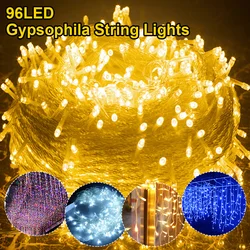 5M Christmas Garland LED Curtain Icicle String Lights Droop 0.4-0.6m 220V Garden Street Outdoor Decorative Holiday Light EU Plug