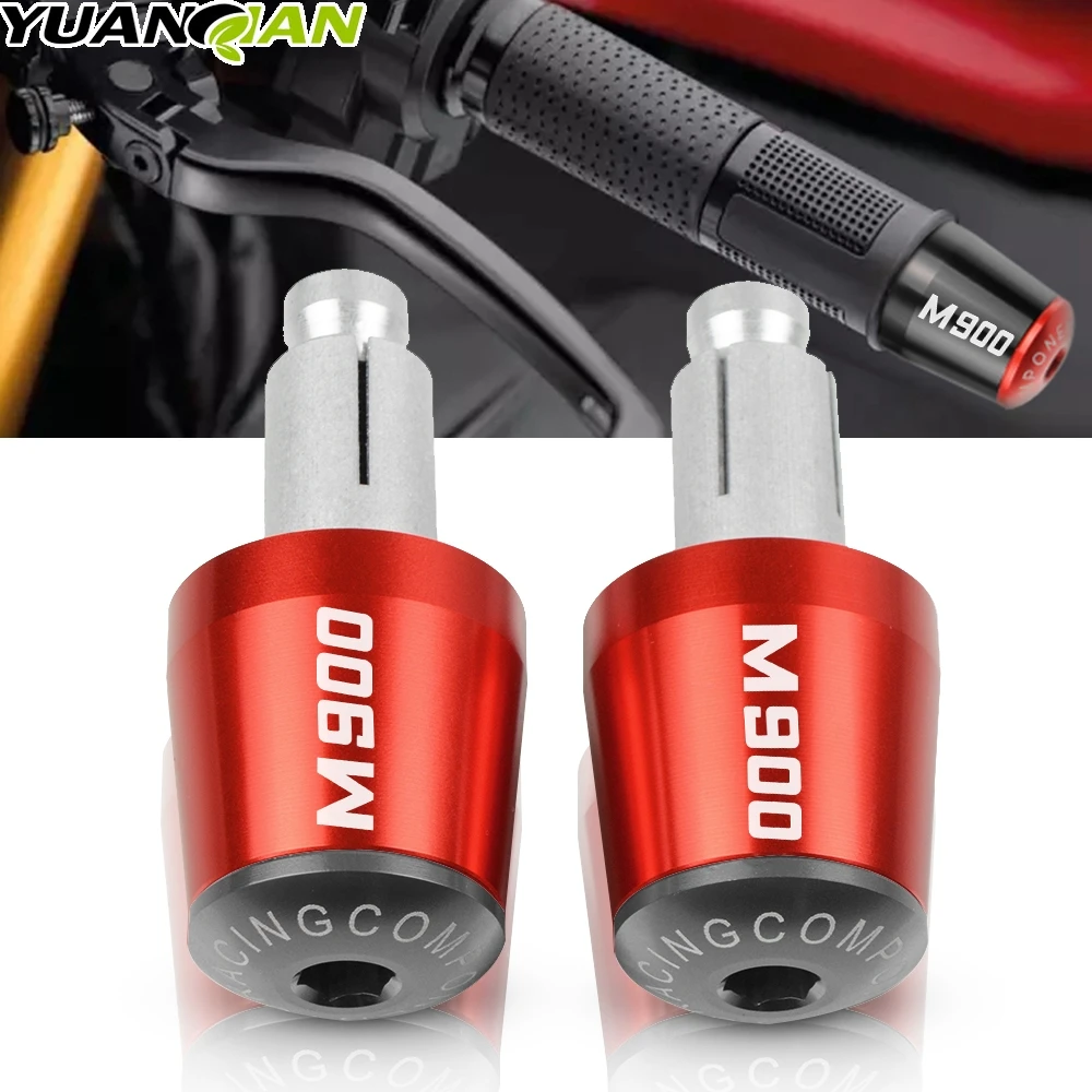 

Motorcycle Accessories 7/8" 22MM Handlebar Hand Grips Handle Bar End Cap For DUCATI MONSTER M900 1994-1999 1998 1997 1996