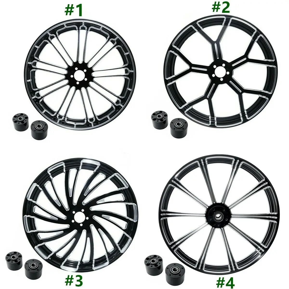 Мотоцикл 1" 21" 2" 26" переднее колесо обод двойной диск W/Hub для Harley Touring 08+ 2008